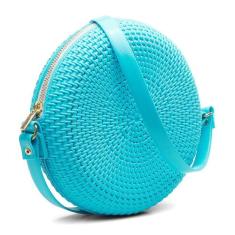 Bolsa Redonda Pequena Moda Fashion Feminina Alça Transversal Para Pass