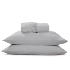 Jogo De Lençol King 3 Peças 400 fios Micropercal Toque Acetinado - Con