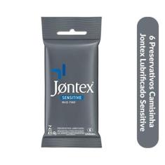 Preservativo Camisinha Jontex Lubrificado Sensitive Com 6 Unidades