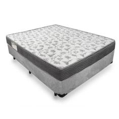 Cama Box Casal Suede + Colchão De Espuma D33 - SerenePrime - 138cm Cin