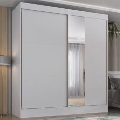 Guarda-roupa Casal Flex com Espelho 2 Portas 3 Gavetas Pantanal