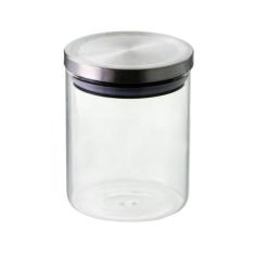 Pote Hermético Vidro Borossilicato Prata 750ml - Mimo Style
