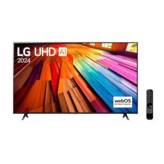 Smart TV 4K 65" LG UHD 65UT8050 Processador α5 Ger7 AI Alexa/Chromecast integrado Otimizador de Jogos webOS 24 Controle Smart Magic