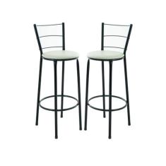 Kit 2 Banquetas Banco Alto Bancada Cozinha Americana - EJC ESPAÇO JUNC