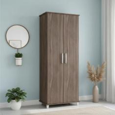 Armário Alto Multiuso 2 Portas 4 Prateleiras - Móveis Percasa