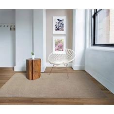 Tapete de Sala Peludo Macio Ecletik Castor 100 x 150 cm