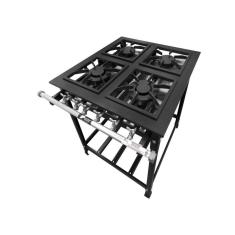 Fogão Industrial 4 Bocas Baixa Pressão - Fundiferro