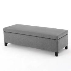 Recamier Bau Veneza 1,40M Suede Cinza - Clique Decor