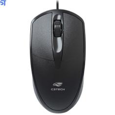 Mouse USB Ambidestro 1000 DPi MS-31BK Preto C3Tech