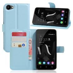 Capa para WIKO JERRY Capa carteira de couro flip para WIKO JERRY Capa de proteção de telefone A capa com design simplificado