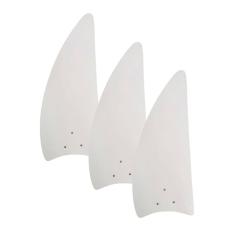 Jogo 3 pás ventilador de teto volare class branco e suportes