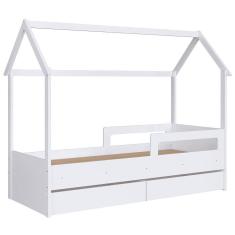 Cama Infantil Casinha Com 2 Gavetas Infix C06 Branco - Mpozenato