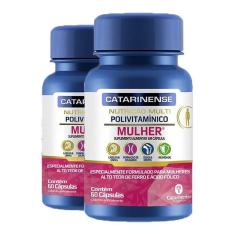 Kit 2 Polivitamínico Mulher Catarinense 60 Cápsulas