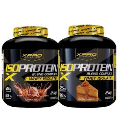 Kit 2x Whey Protein Blend Complex Iso  2Kg - XPRO-Unissex