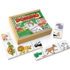 Brinquedo Dominó Metades 28 Peças - jottplay