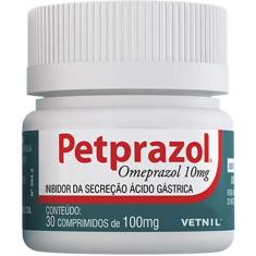 Inibidor de Secreção Ácido-Gástrica Vetnil Petprazol 10 mg - 30 Comprimidos