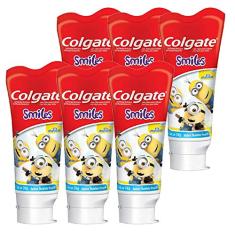 Kit Creme Dental Colgate Smiles Minions 100g com 6 unidades