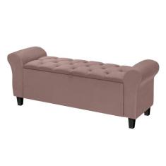 Divã Recamier Estofado Capitonê 1.50 Para Cama Queen Dubai Várias Core