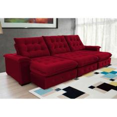 Sofá Coliseu 3.40m Retrátil e Reclinável Super Pillow  - Sofisticato, 