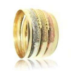 Anel 3 Ouro 18k Tube Feminino - Meu Anel, 29