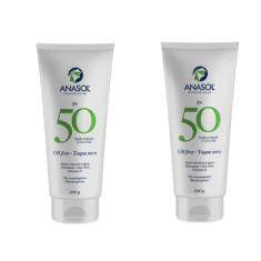 Protetor Solar Anasol Fps 50 Oil Free Toque Seco 200ml Kit 2