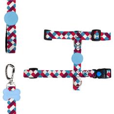 Peitoral H e Guia Chique para Cães - Tam. M