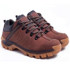 Tenis Masculino Adventure Couro Premium Resistente Conforto Dia a Dia San Diego-Masculino