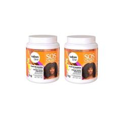 Creme Pentear Salon Line 1Kg Sos Cachos Oleo Manga - 2Un