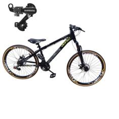 Bicicleta Aro 26 vikingx Tuff 30 Aluminio Mtb Freeride 21v Cambio Shim