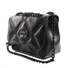 Bolsa Feminina Maria Milão Tiracolo All-Black Edição Limitada Preta-Feminino