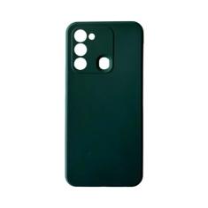 Capa Capinha Case Aveludada Compatível Para Tecno Spark 8C - DB, Verde