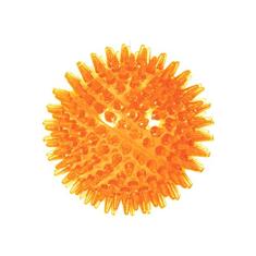 JAMBO PET Bolinha Para Cachorro Com Espinhos Macios Grande Com Som Ideal Para Atividade Física, Facilita A Limpeza Dental E Fortalecimento Da Gengiva, Diversas Cores (Laranja)
