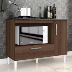 Balcão Para Cooktop Mila 1 Pt 1 Gav - Móveis Arapongas