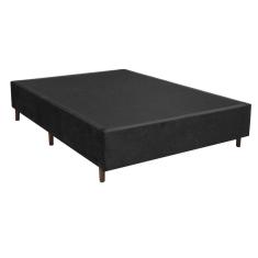 Base Box Casal 27x188x138cm Sommie Gazin Preto