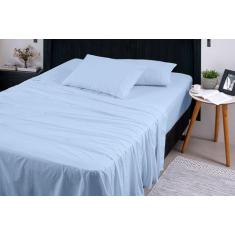 Lençol Casal 3 Peças Percal 400 Fios 100% Algodão - Out Casa Confecçõe