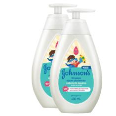 Kit 2 Sabonetes Líquido Johnson's Limpeza Super Poderosa 400ml