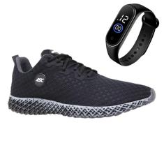 Tenis Esporte Feminino Academia Caminhada Ortopêdico + Relógio-Feminino