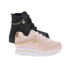 Tenis Escolar e Bota Feminina Infantil - KIT 2 PARES Tam 24 ao 34-Feminino