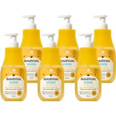 6UN Sabonete Liquido Bebe Vida Leite de Arroz 200ml Davene