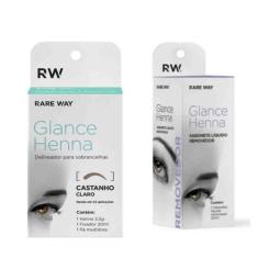 KIT Henna Glance Sobrancelha Profissional Escolha a cor + Sabonete Liq