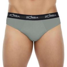Cueca Slip Zorba 764 100% Algodão, Grafite, GG