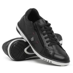 Tênis Masculino Sapatênis Sapato Couro Confort Casual Urbano Moderno C