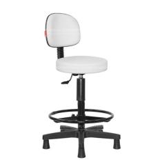 Mocho Alto Estética Branco Secretária Cadeira Brasil CB 1633, Branco 