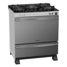 Fogao 5 Bocas Venax Palladio Vitreo Branco Gas GLP 220 V