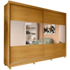 Guarda Roupa Casal Gelius Apolo 2 Portas de correr com espelho e 7 gav