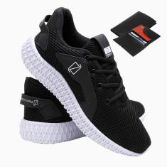 Tênis Esporte Academia Caminhada Confortável Dia a Dia Com Carteira Masculina-Masculino