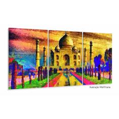 Quadro Decorativo 120x60 Sala Quarto Arte Índia Taj Mahal 1