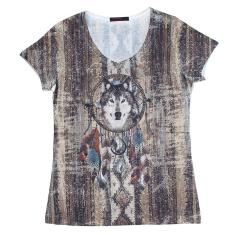 Camiseta Tassa Gold Feminina Estampada 22669