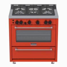 Fogao a gas temis 5 q vermelho gas glp - Venax, 110V