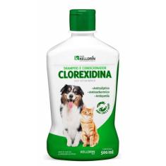 Shampoo &amp Condicionador Clorexidina 5 em 1 Kelldrin